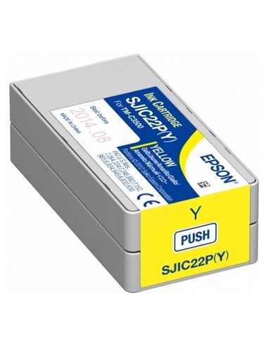 Картридж чернильный Epson SJIC22P, C33S020604, Желтый