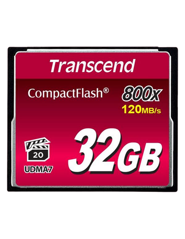 Карта памяти Transcend CompactFlash 800, 32Гб (TS32GCF800)