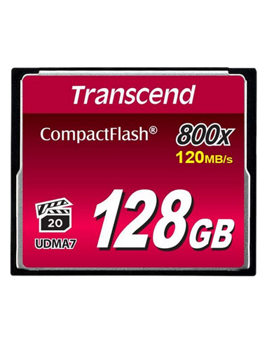 Карта памяти Transcend CompactFlash 800, 128Гб (TS128GCF800)