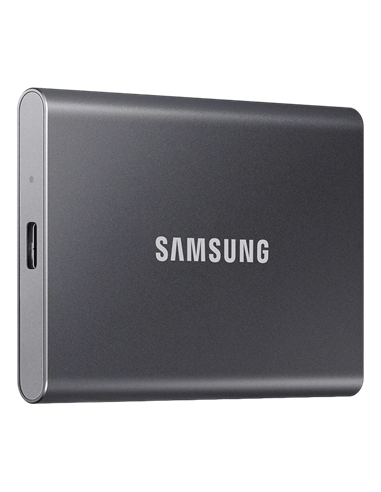 SSD portabil extern Samsung Portable SSD T7, 2 TB, Grey (MU-PC2T0T/WW)