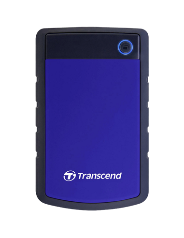 HDD portabil extern Transcend StoreJet 25H3B, 1 TB, Gri/Albastru (TS1TSJ25H3B)