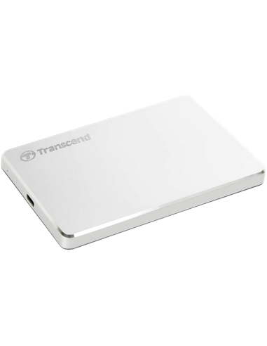 Внешний портативный жесткий диск Transcend StoreJet 25C3S, 2 TB, Серебристый (TS2TSJ25C3S)