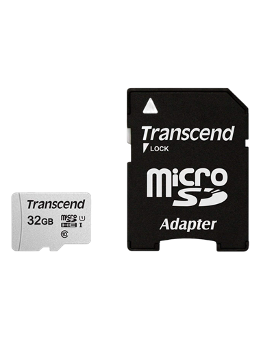 Карта памяти Transcend microSDHC Class 10, 32Гб (TS32GUSD300S-A)