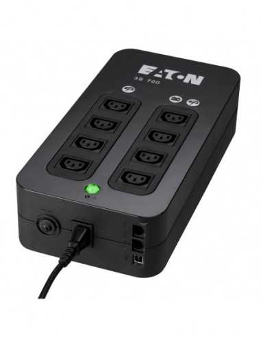 ИБП Eaton UPS Eaton 3S700IEC 700VA420W, AVR, 1USB-B, 2USB-A chatging, 4C13, 4C13 surge only