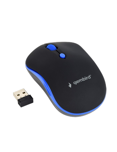 Mouse Wireless Gembird MUSW-4B-03-B, Negru/Albastru