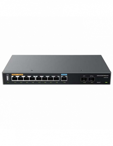 Routere Gigabit VPN Router Grandstream GWN7003 , 9xGbit WANLAN, 2xGbit SFP, USB, PoE InOut, Controller