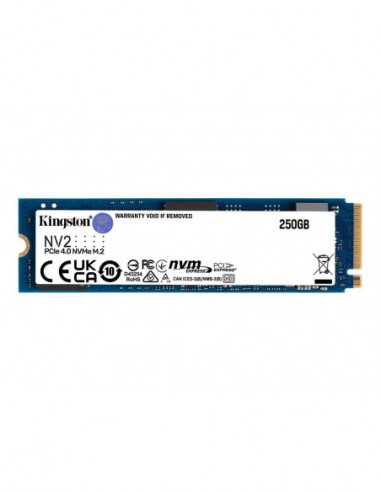 M.2 PCIe NVMe SSD .M.2 NVMe SSD 250GB Kingston NV2 [PCIe 4.0 x4, RW:30001300MBs, 80TBW, 3D-NAND QLC]