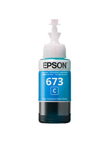 Контейнер с чернилами Epson T673, 70мл, Голубой