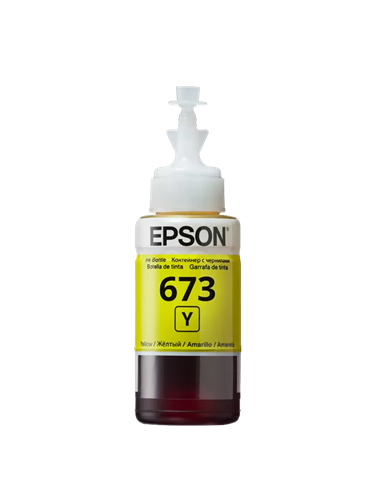 Контейнер с чернилами Epson T673, 70мл, Желтый