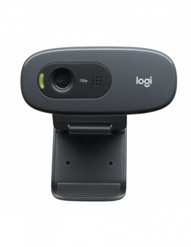 Camera PC Logitech Camera Logitech C270, 720p, 0.93 MP, FoV: 60, Fixed focus, Mono mic, 1.5m