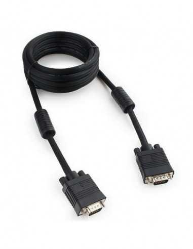Cabluri video HDMI - VGA - DVI - DP Cable VGA Premium 3.0m, HD15MHD15M Black, Cablexpert, CC-PPVGA-10-B