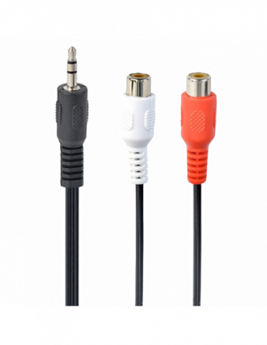 Audio: cabluri, adaptoare CCA-406 3.5mm stereo plug to 2 x phono sockets 0.2 meter cable, Cablexpert