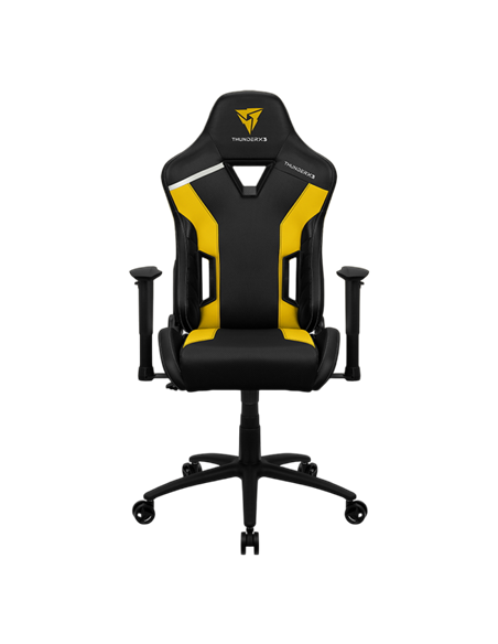 Scaun Gaming ThunderX3 TC3, PU Piele, Negru/Galben