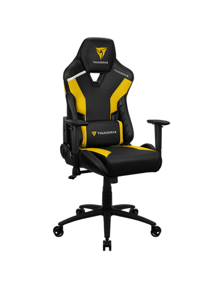 Scaun Gaming ThunderX3 TC3, PU Piele, Negru/Galben