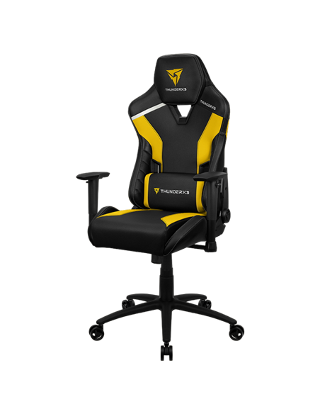 Scaun Gaming ThunderX3 TC3, PU Piele, Negru/Galben