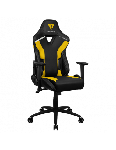 Scaun Gaming ThunderX3 TC3, PU Piele, Negru/Galben