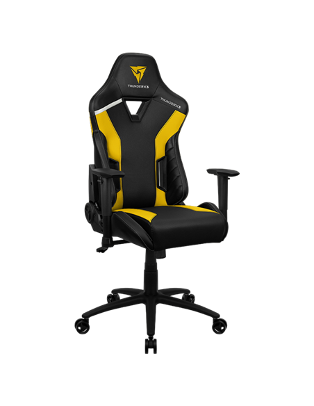 Scaun Gaming ThunderX3 TC3, PU Piele, Negru/Galben