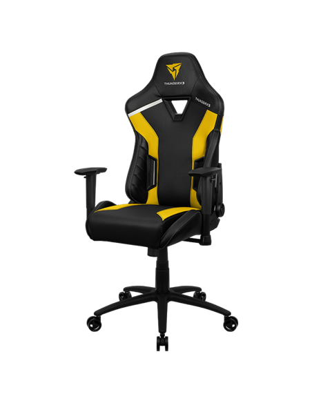 Scaun Gaming ThunderX3 TC3, PU Piele, Negru/Galben