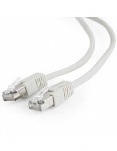 Патч-корды 7.5m, FTP Patch Cord Gray, PP22-7.5M, Cat.5E, Cablexpert, molded strain relief 50u plugs