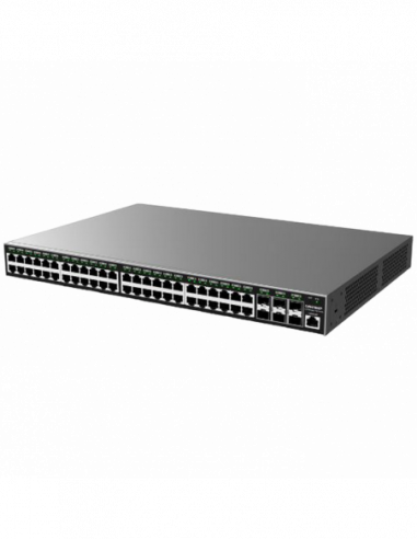 Echipamente PoE 48-Port Gigabit L2+ Managed PoE+ Switch Grandstream GWN7806P, 48xPoE+ ports, 6xSFP+, 400W Budget, Console Port