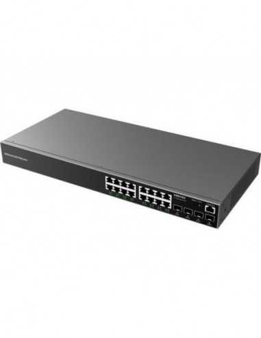 Comutatoare gestionate 1000Mbps 16-port 101001000Mbps Managed Switch Grandstream GWN7802, 4xSFP expansion slot