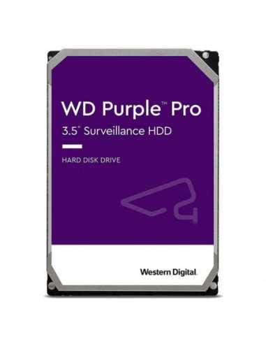 Настольное хранилище HDD 3.5 3.5 HDD 12.0TB-SATA-256MB Western Digital Purple Pro (WD121PURP), Surveillance, CMR