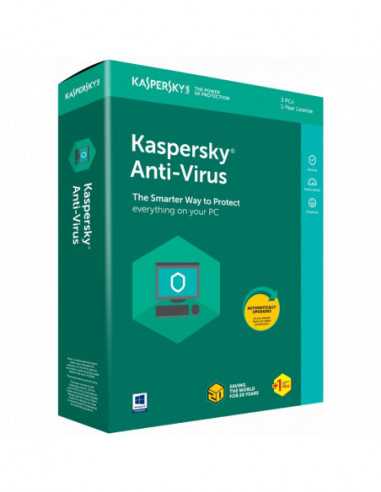 Kaspersky Kaspersky Anti-Virus BOX 2 Dt 1 Year Base
