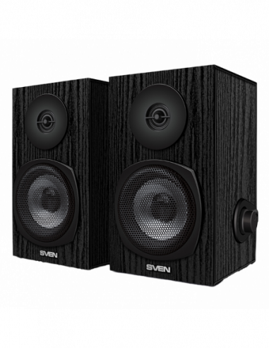 Колонки 2.0 деревянные Speakers SVEN SPS-575 Black, 6w, USB power