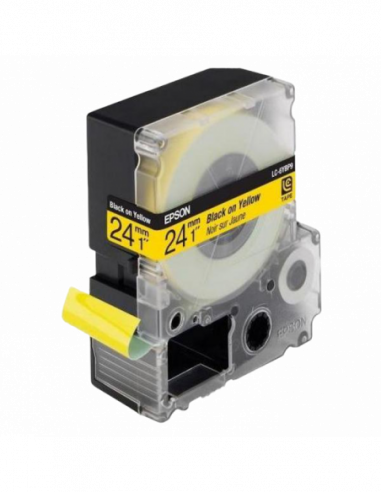 Cartuș de etichete Epson Tape Cartridge EPSON 24mm9m Pastel, BlackYellow, LK-6YBP C53S656005