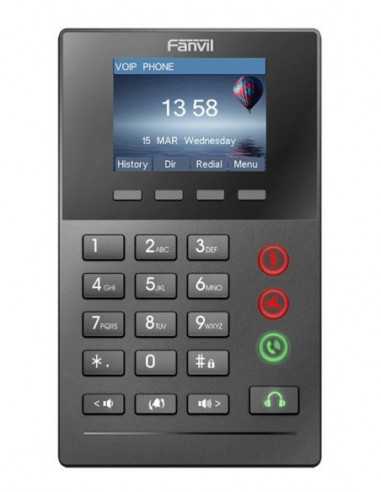 IP Телефоны Fanvil X2P Black, Professional Call Center Phone with PoE and Color Display