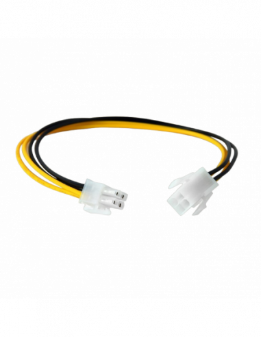 Cabluri de calculator interne Cable, CC-PSU-7 ATX 4-pin internal power supply extension cable, 0.3 m, Cablexpert