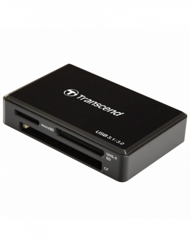 Cititoare de carduri USB Card Reader Transcend TS-RDF9 Black, USB3.1 (All-in-1)