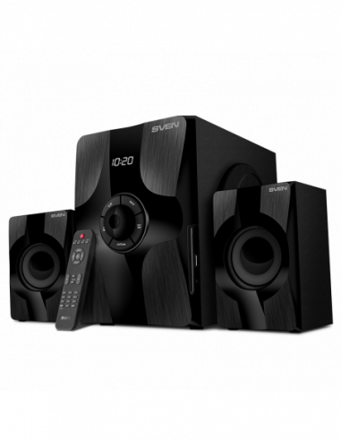 Колонки 2.1 Speakers SVEN MS-315 Bluetooth, FM, USB, Display, RC, Black, 46w 20w + 2x13w 2.1