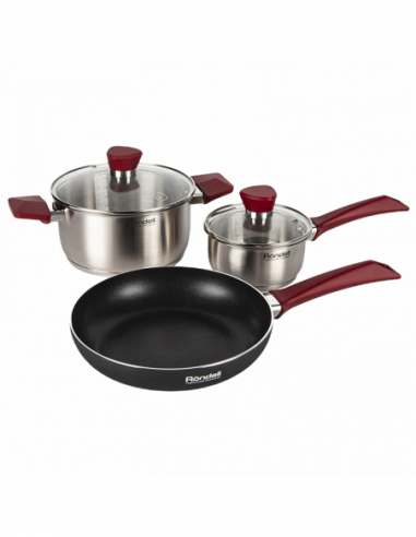 Кастрюли, сковородки и крышки Frypan amp- Pot Set Rondell RDS-1217