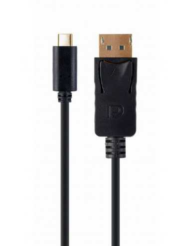 Cabluri video HDMI - VGA - DVI - DP Cable Type-C to DP 2.0m Cablexper, 4K at 60 Hz, A-CM-DPM-01