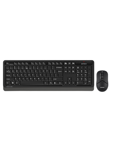 Set Tastatură + Mouse A4Tech FG1012S, Fără fir, Negru