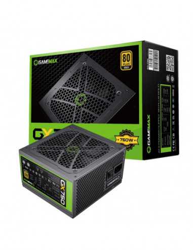Unități de alimentare pentru PC Gamemax Power Supply ATX 750W GAMEMAX GX-750, 80+ Gold, Active PFC, LLC+DCDC, Full Modular, 120m