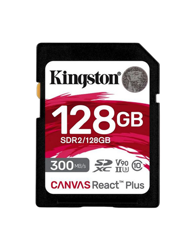 Карта памяти Kingston Canvas React Plus, 128Гб (SDR2/128GB)