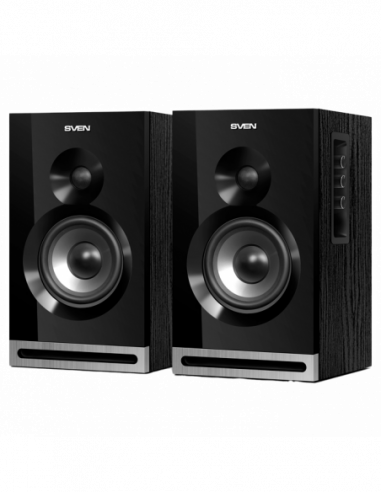 Boxe 2.0 din lemn Speakers SVEN SPS-625 Black, 40w