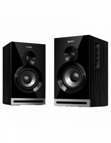 Boxe 2.0 din lemn Speakers SVEN SPS-705 Black, 40w, Bluetooth