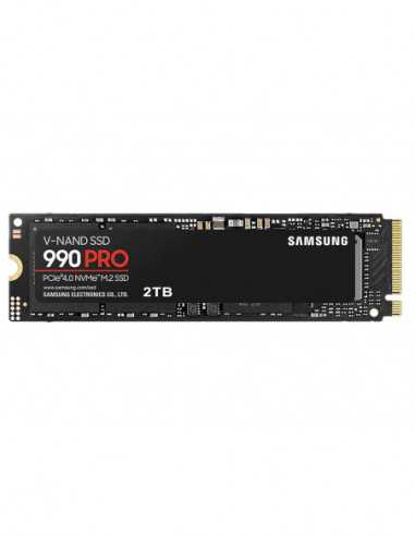 M.2 PCIe NVMe SSD .M.2 NVMe SSD 2.0TB Samsung 990 PRO [PCIe 4.0 x4, RW:74506900MBs, 1400K1550K IOPS, 1.2PB, 3DTLC]