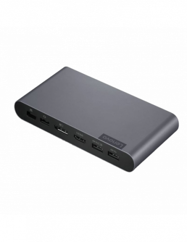 Cuplare și conectare Lenovo Thinkpad USB-C Business Dock, 2 x USB-C 3.1 Gen 2, 3 x USB 3.1 Gen 1, 1 x DP, 1 x HDMI, 90W power ad