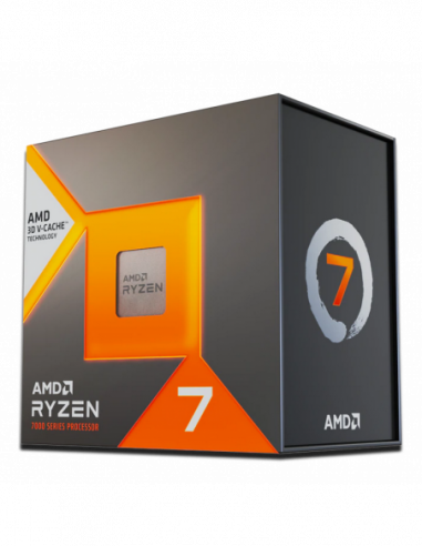 Procesor AM5 CPU AMD Ryzen 7 7800X3D (4.2-5.0GHz, 8C16T, L2 8MB, L3 96MB, 5nm, 120W), Socket AM5, Tray