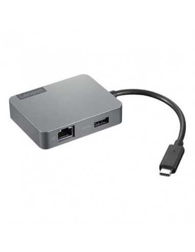 Cuplare și conectare Lenovo USB-C Travel Hub Gen2, 1 x USB 3.1, 1 x HDMI, 1 x VGA, 1 x RJ45