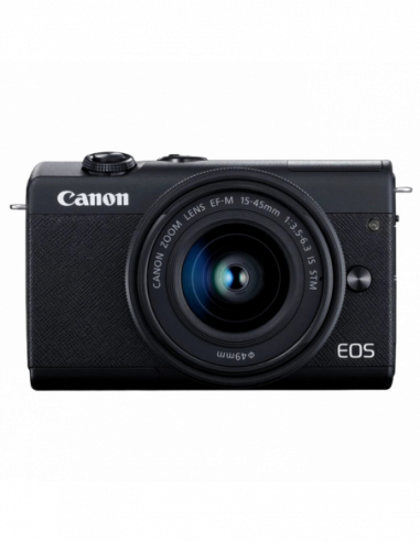 Aparate foto fără oglindă DC Canon EOS M200 BK amp- M1545S+55200 RUKSEE