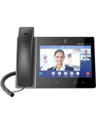 Telefoane IP Grandstream GXV3480 Video, 16 SIP, 16 Lines, Android, 8 IPS Touch Screen, PoE, Wi-Fi 6, Black