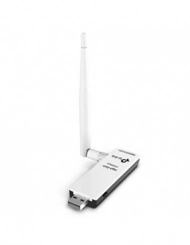 Adaptoare fără fir USB USB2.0 Wireless LAN Adapter Lite-N TP-LINK TL-WN722N,Athreos,1T1R,2.4GHz, 1 detachable antenna