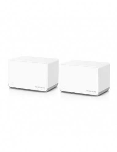 Routere fără fir Whole-Home Mesh Dual Band Wi-Fi 6 System MERCUSYS, Halo H70X(2-pack), 1800Mbps, MU-MIMO,Gbit Ports