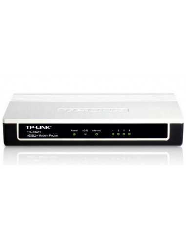 ADSL оборудование ADSL Router TP-LINK TD-8840T,1xEthernet port+1xUSB, ADSLADSL2ADSL2+, Splitter, Annex A