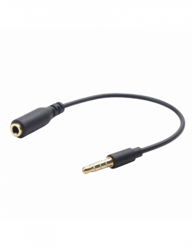 Аудио: кабели, адаптеры Audio adaptor 4-pin male jack L-R-GND-MIC to 4-pin female jack L-R-MIC-GND, Cablexpert, CCA-419